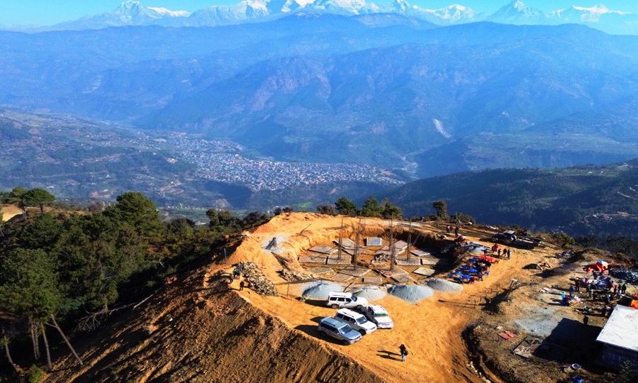 ‘ब्लु हिल’मा पर्यटकीय पूर्वाधार निर्माण गरिँदै