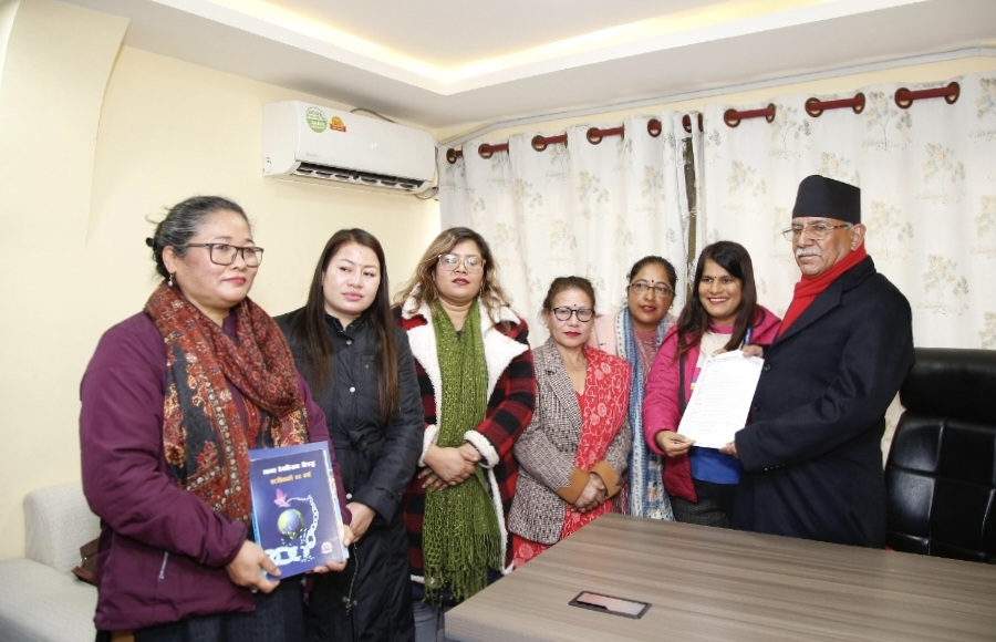 आट्विनको टोलीद्वारा महिला हिंसा र मानव बेचबिखनका एजेण्डा घोषणापत्रमा समेट्न आग्रह