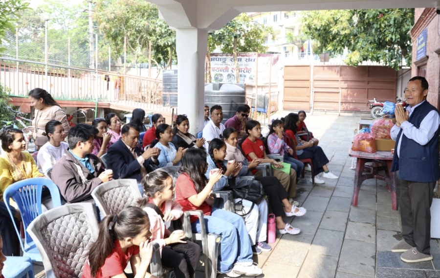 खोकनास्थित अपाङ्ग बाल आश्रममा ‘जुनियर स्कूल प्रिन्सेस’ प्रतियोगीहरूको अवलोकन भ्रमण