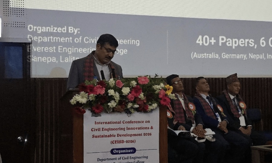 ललितपुरमा ‘CEISD–2026’ अन्तर्राष्ट्रिय सम्मेलन सुरु, सिभिल इन्जिनियरिङमा नवप्रवर्तन र दिगो विकासमा जोड