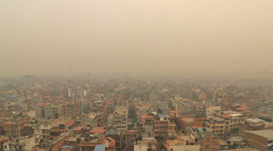 काठमाडौँमा वायु प्रदूषण बढ्यो : एक्युआई