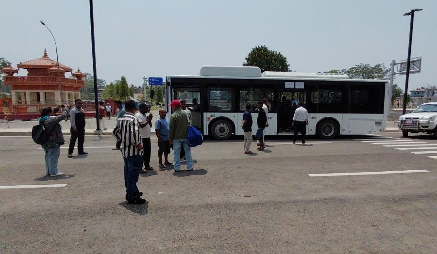 नेपालगन्ज विमानस्थलमा आजदेखि निःशुल्क ट्रलीबस सेवा सुरु