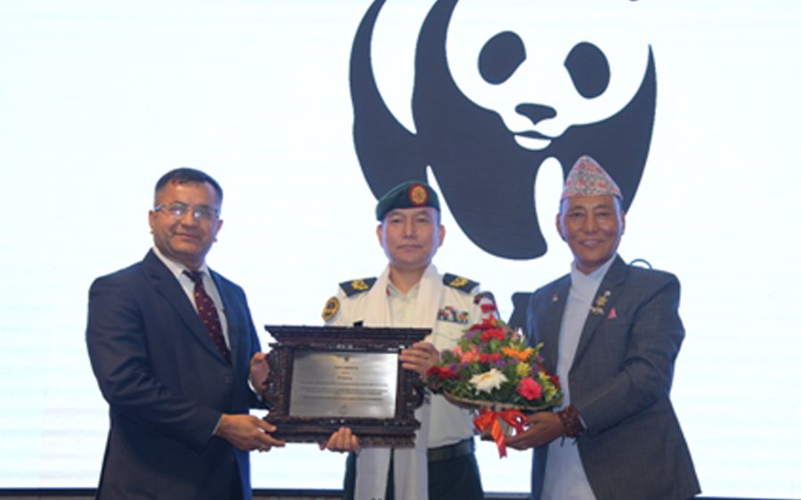 सेनालाई विश्व वन्यजन्तु कोषको सम्मान