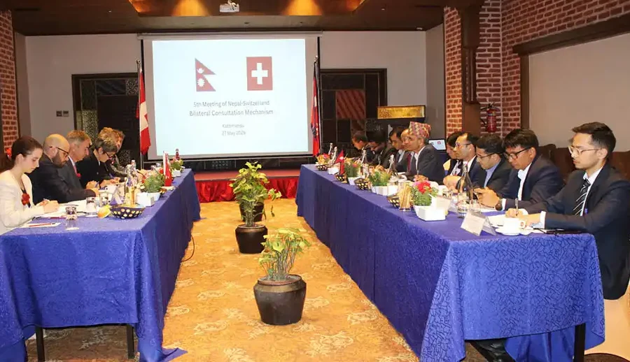 नेपाल–स्विट्जरल्याण्ड द्विपक्षीय परामर्श संयन्त्रको पाँचौँ बैठक सम्पन्न