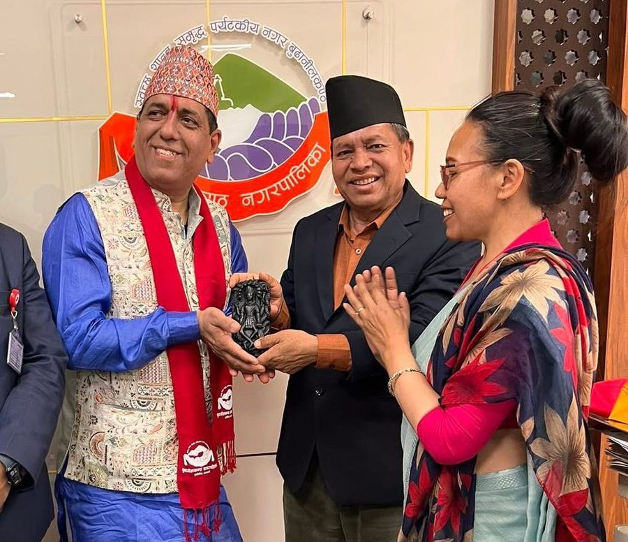 बुढानीलकण्ठ नगरपालिका र इन्डो अष्ट्रेलिया सनातन सोसाइटीबीच सांस्कृतिक सहकार्यबारे  छलफल