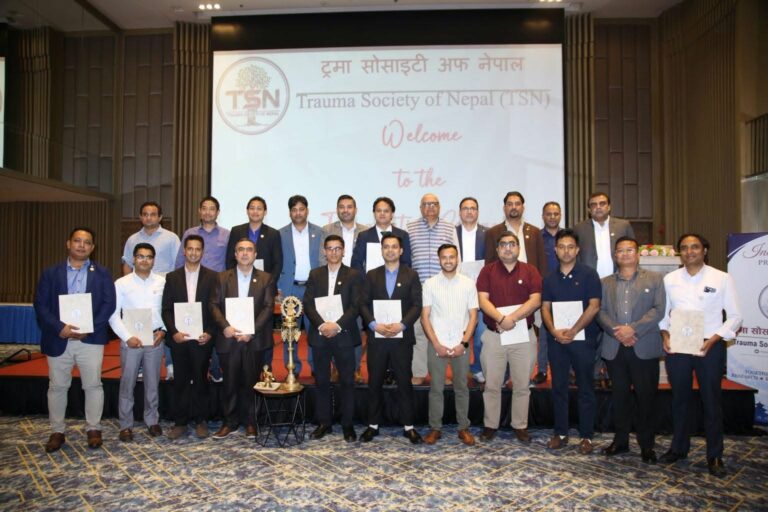 डा लामिछानेको अध्यक्षतामा ‘ट्रमा सोसाइटी अफ नेपाल’ गठन