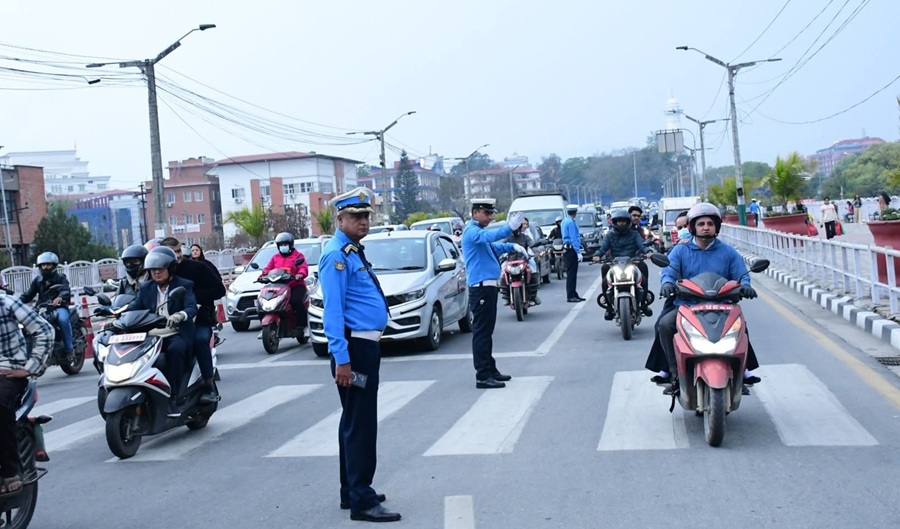 ट्राफिक कारबाहीमा एकैदिन २० लाख ७९ हजार राजस्व सङ्कलन