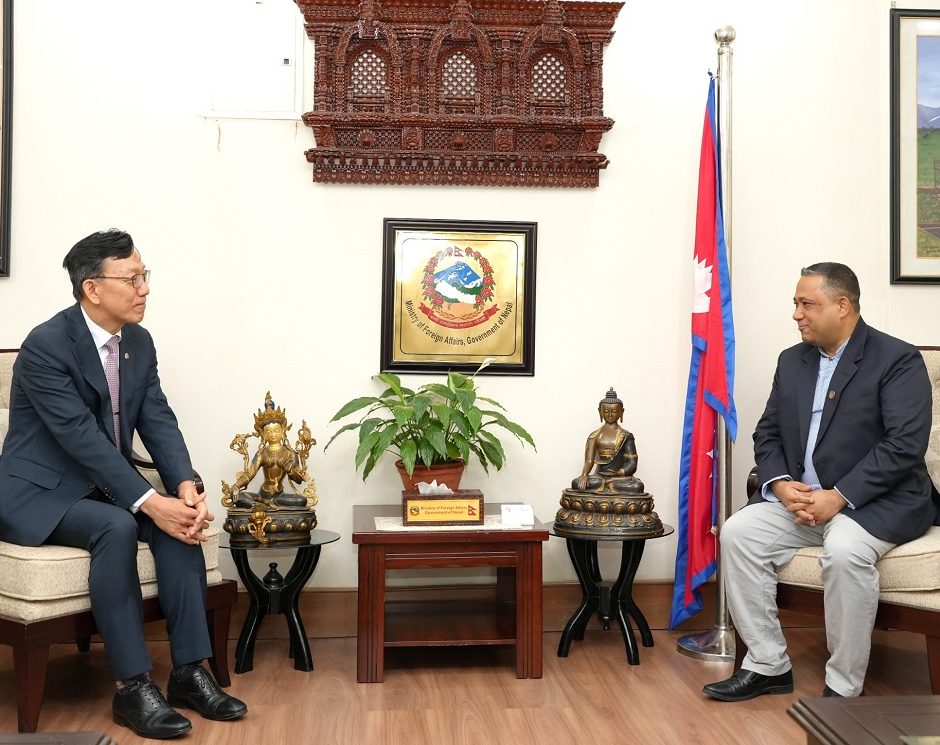 नेपाल–कोरियाबीच सम्पर्क विस्तारमा परराष्ट्रमन्त्रीको जोड