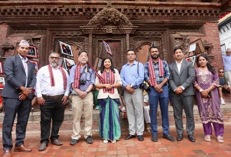 हनुमानढोकामा जापानी फोटो पत्रकार ताकावका नोबोरुको एकल फोटो प्रदर्शनी