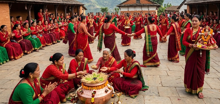 आज गौरा पर्व सुदूरपश्चिममा धूमधामका साथ मनाइँदै