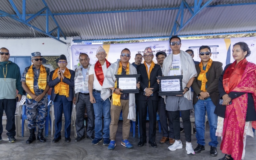 पोखरामा भएको तेस्रो पर्वतीय दौडको उपाधि राउतलाई, राज गुरुङ ‘ लाला ’ र म्याराथन धावक अर्जुन गोदार सम्मानित