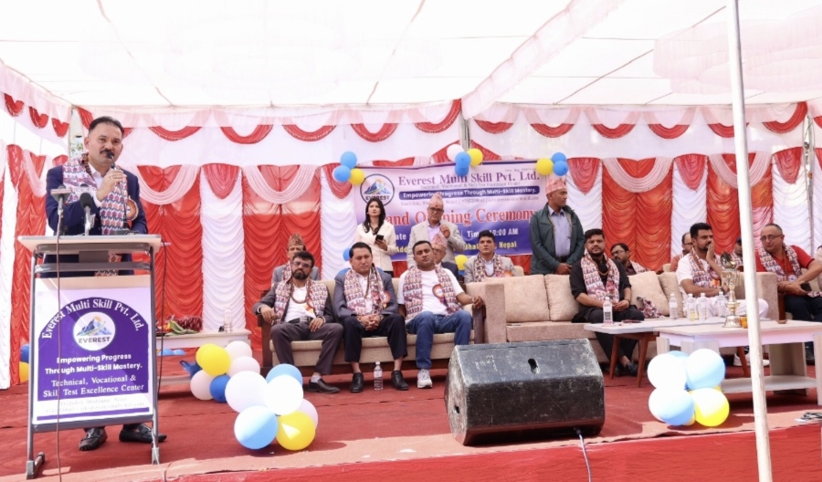 भक्तपुरको दुवाकोटमा एभरेस्ट मल्टी स्किल्स प्रालिको उद्घाटन